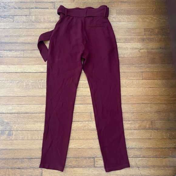 Sezane Austin Trousers in Burgundy Sz 32/US 0 - Picture 9 of 10